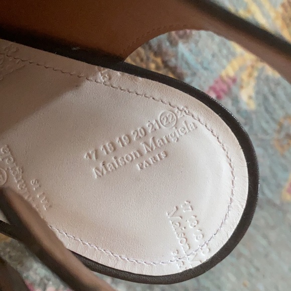 maison margiela platform heels with gold leaf lucite detail - Picture 6 of 7